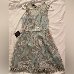 Bebe April Floral Fit and Flare Dress